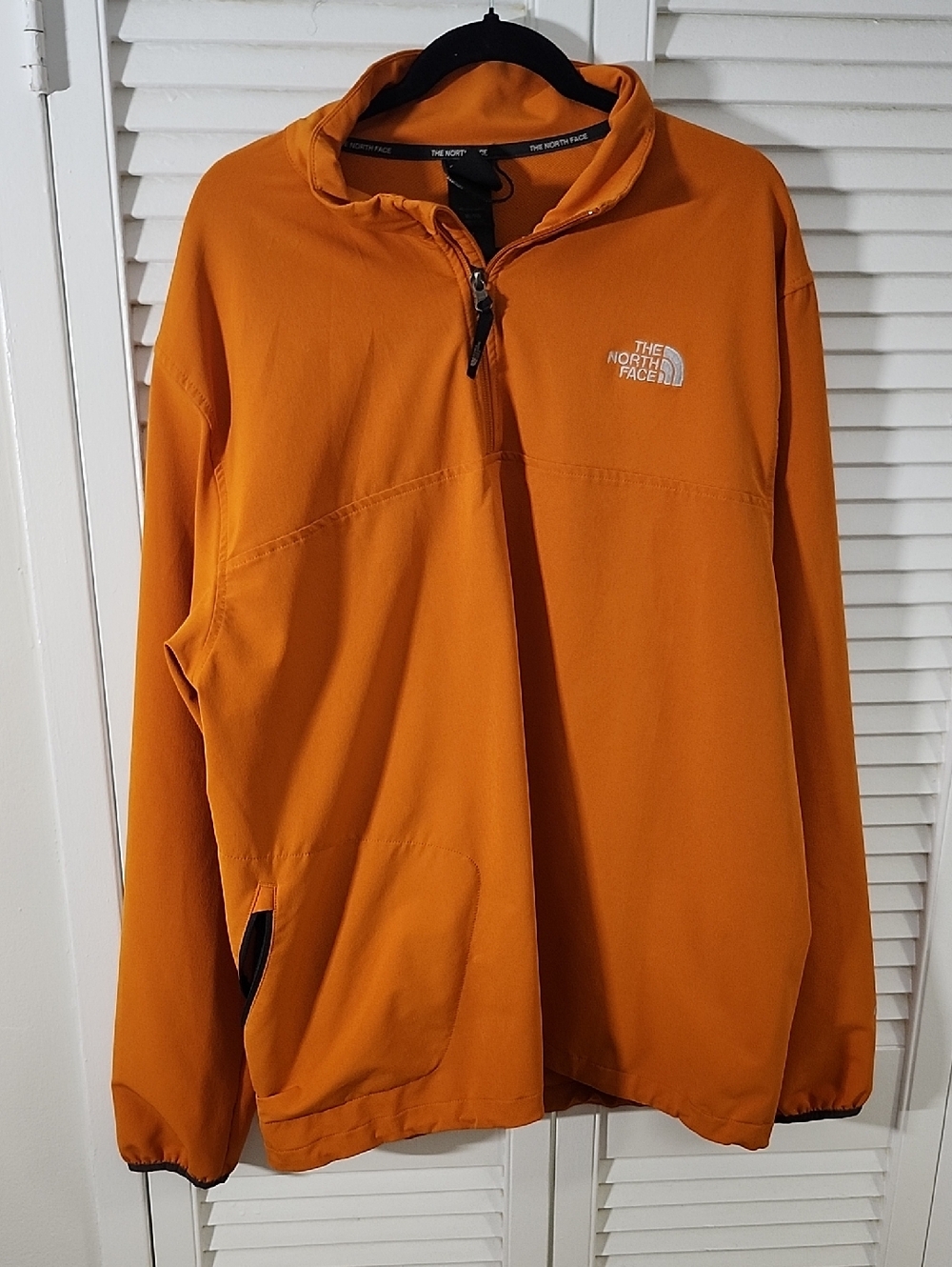 The North Face Orange Lightweight Quarter-Zip Performance Jacket